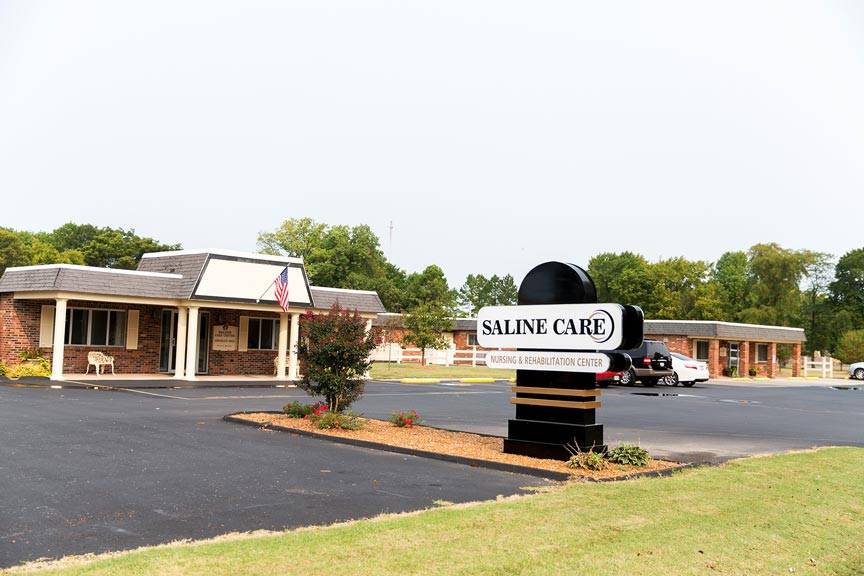 An exterior shot of the Saline Care facility, from the Saline Care Gallery.