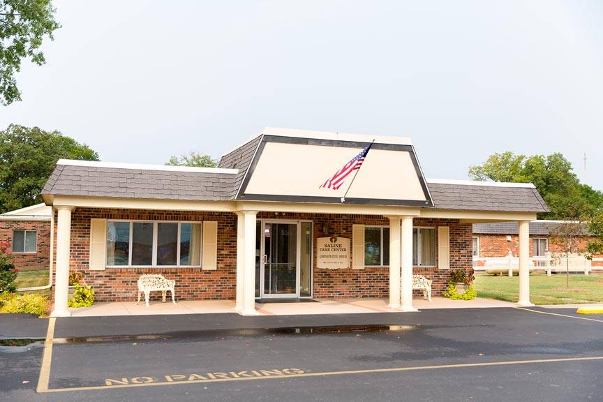 An exterior shot of the Saline Care facility, from the Saline Care Gallery.