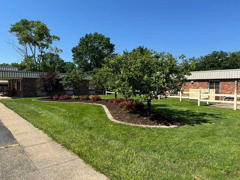 An exterior shot of the Saline Care facility, from the Saline Care Gallery.