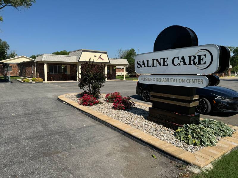 new-saline-care-nursing-and-rehabilitation-5 An exterior shot of the Saline Care facility, from the Saline Care Gallery.